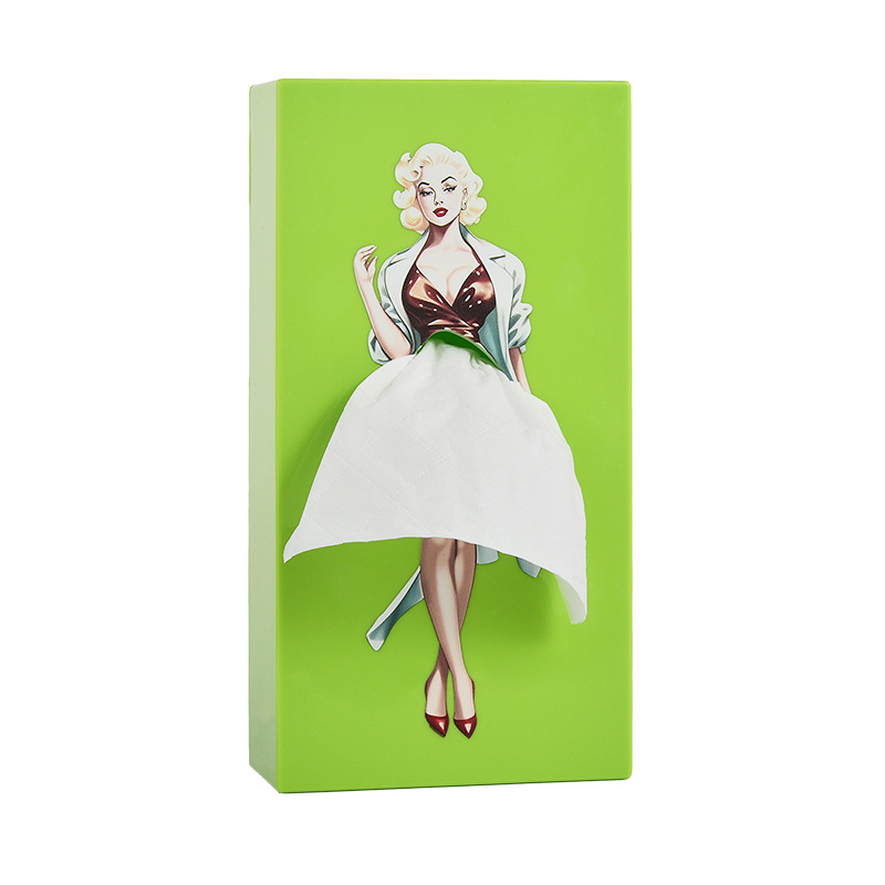 Flying skirt beauty tissue box desktop