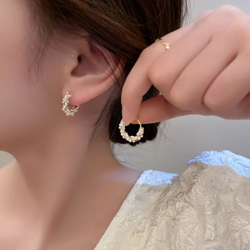 Pearl Earrings Fashion Small Versatile Earrings Women's Jewelry