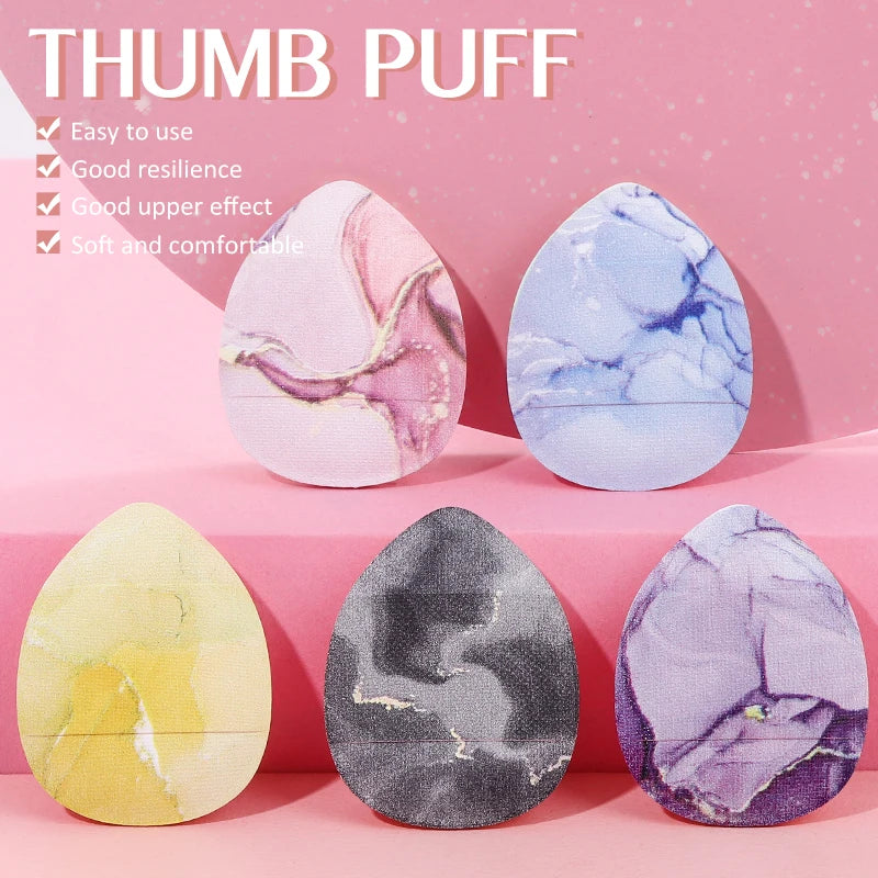 5/10/20 Pcs Mini Finger Sponge Puff For Makeup Foundation Powder Detail Face Concealer Cream Blend Cosmetic Sponges Accessories